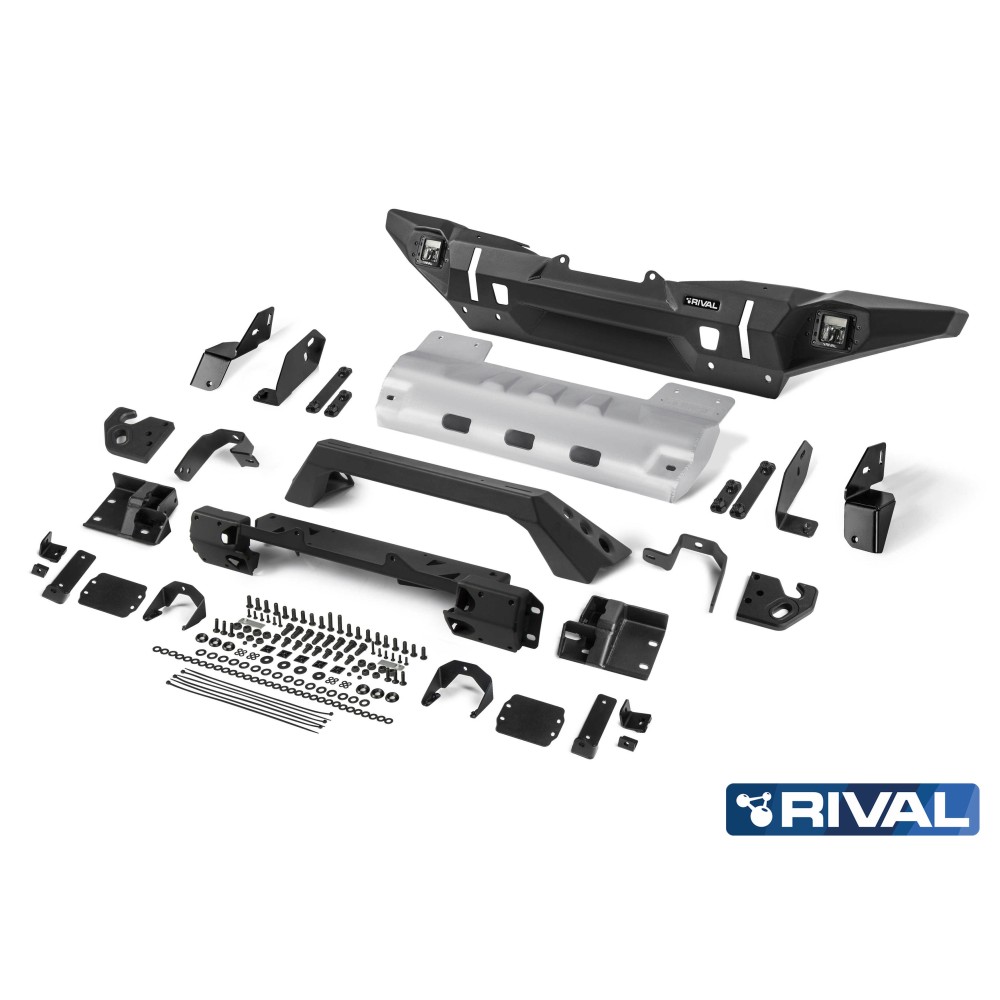 Pare-chocs avant Rival Jeep Wrangler JK/JL – Compétition robuste
