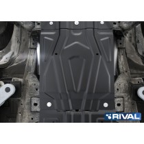 Plaque protection 3mm Rival acier pour boîte Fiat Fullback 2