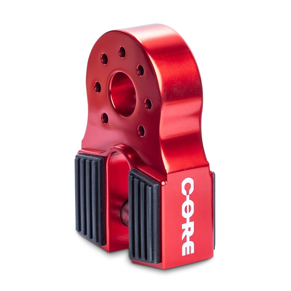 Arrêt câble treuil alu rouge CORE - Remplacement crochet 4x4 solide