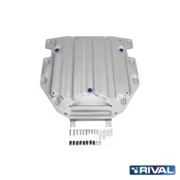 Plaque protection Rival 4mm VW Touareg : blindage boite robuste