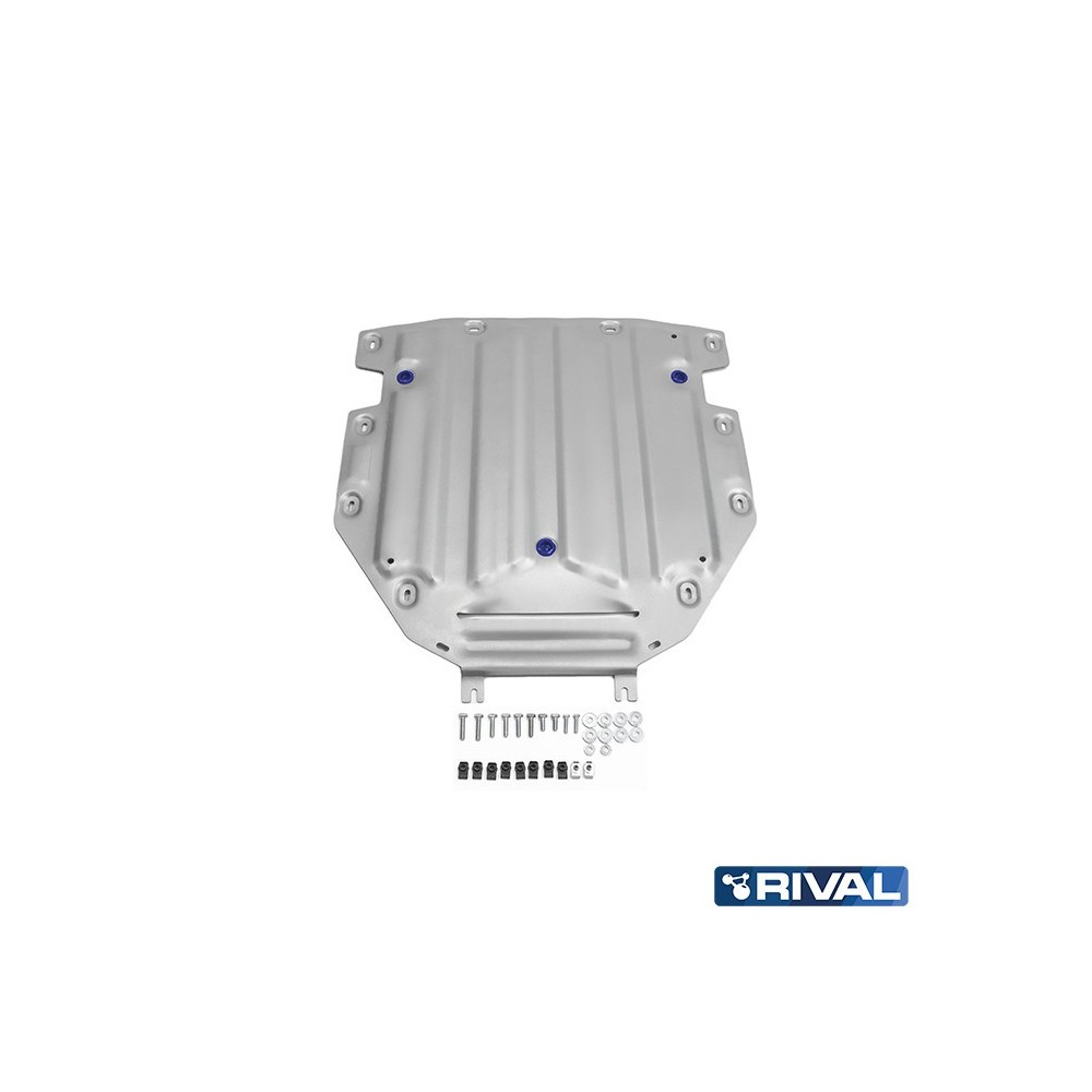 Plaque protection Rival 4mm VW Touareg : blindage boite robuste