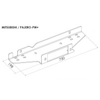 Platine treuil PC origine pour Mitsubishi Pajero 2015+ robuste