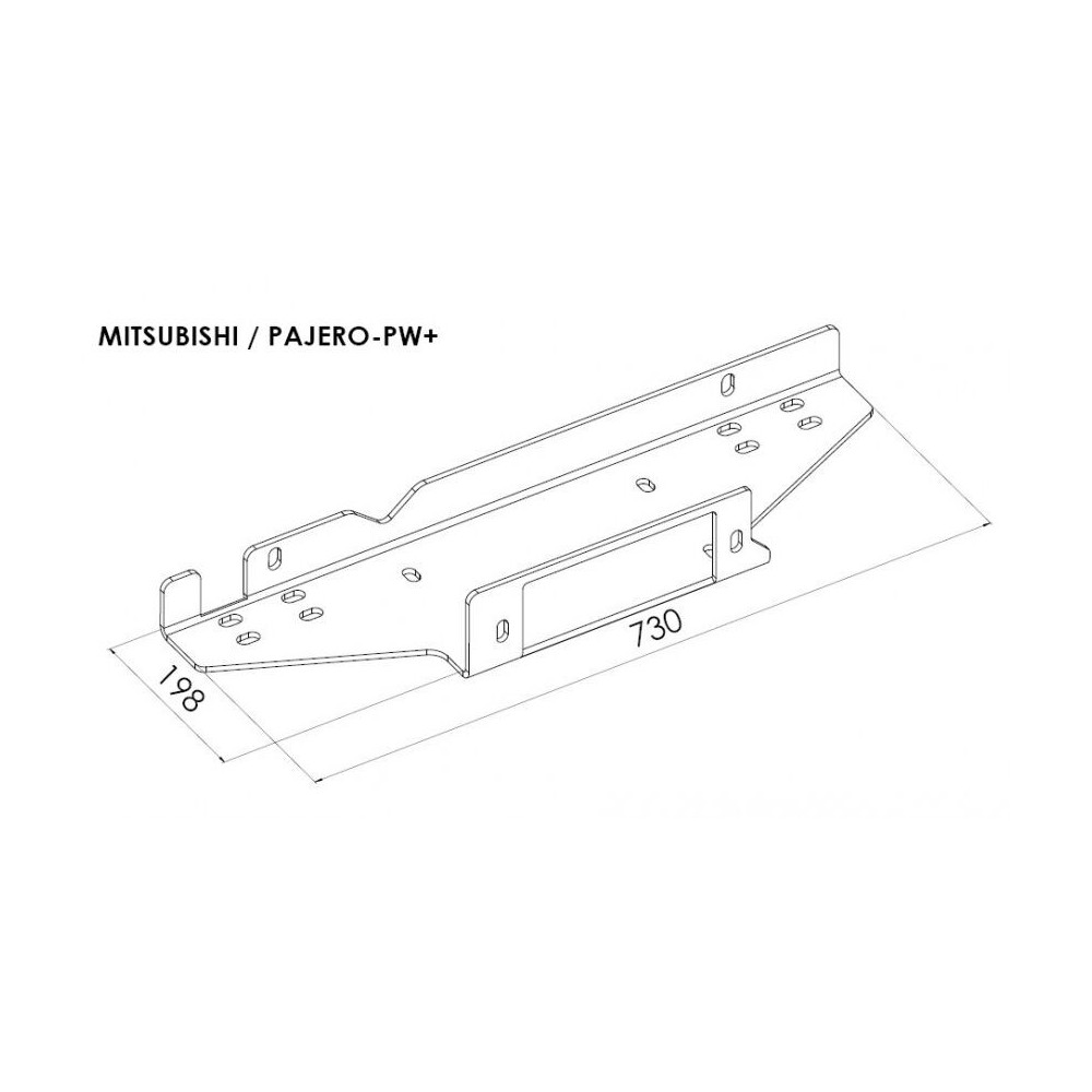 Platine treuil PC origine pour Mitsubishi Pajero 2015+ robuste