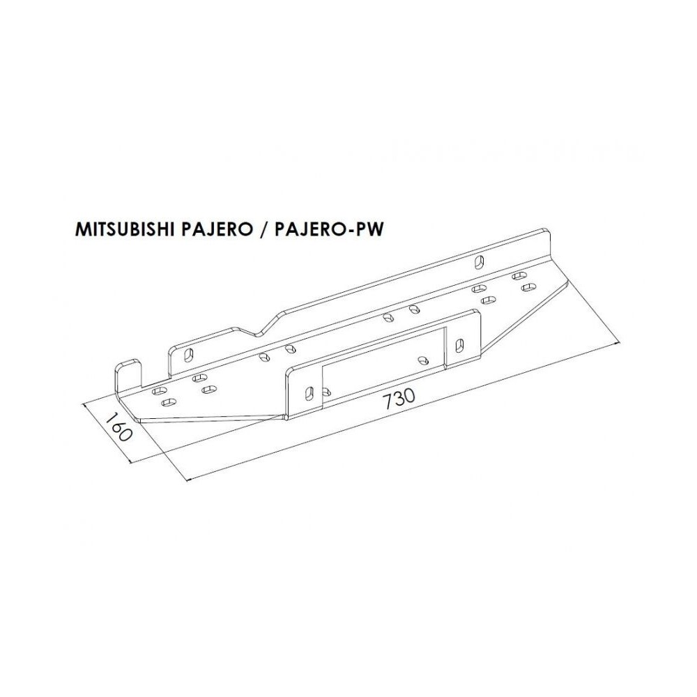 Platine treuil PC origine Mitsubishi Pajero 2007-2015 robuste