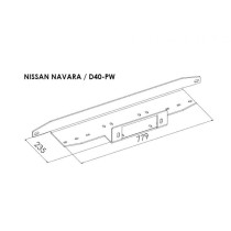 Platine Treuil PC Nissan Navara D40 2005-2010 - Accessoire 4x4 robuste