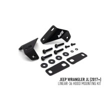 Kit Montage Linear 36 LAZER pour Capot Jeep Wrangler JL 4x4