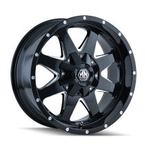Jante aluminium MAYHEM 8040 Tank Black 17" – Style et robustesse
