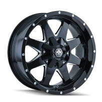 Jante aluminium MAYHEM 8040 Tank Black 17" – Style et robustesse