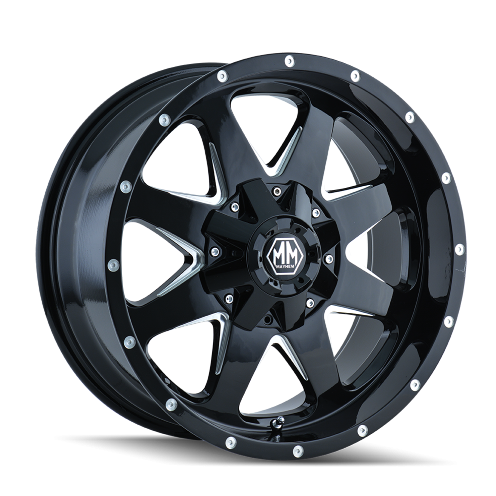Jante aluminium MAYHEM 8040 Tank Black 17" – Style et robustesse