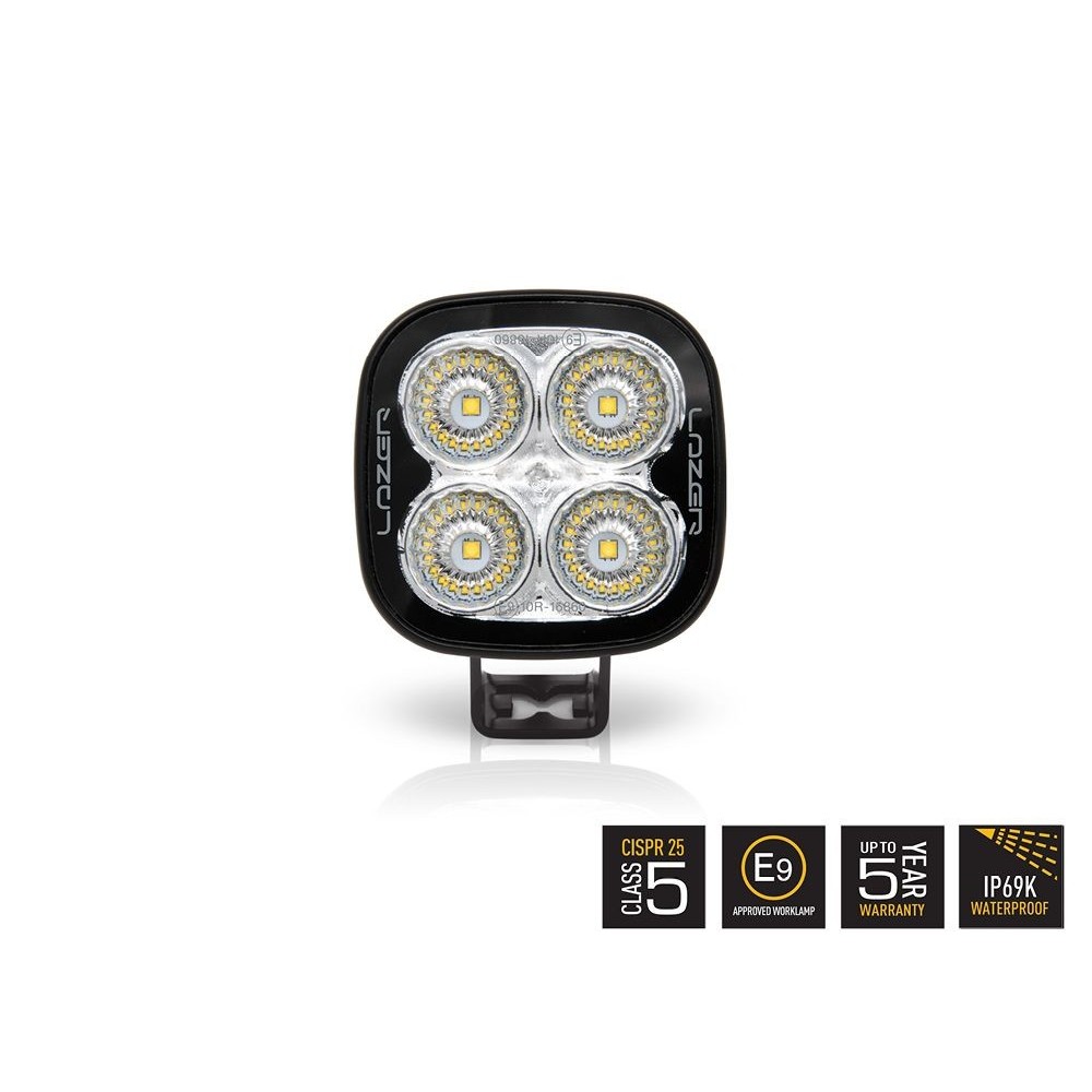 Phare LED LAZER UTILITY-25 Noir : Puissance & Style 4x4