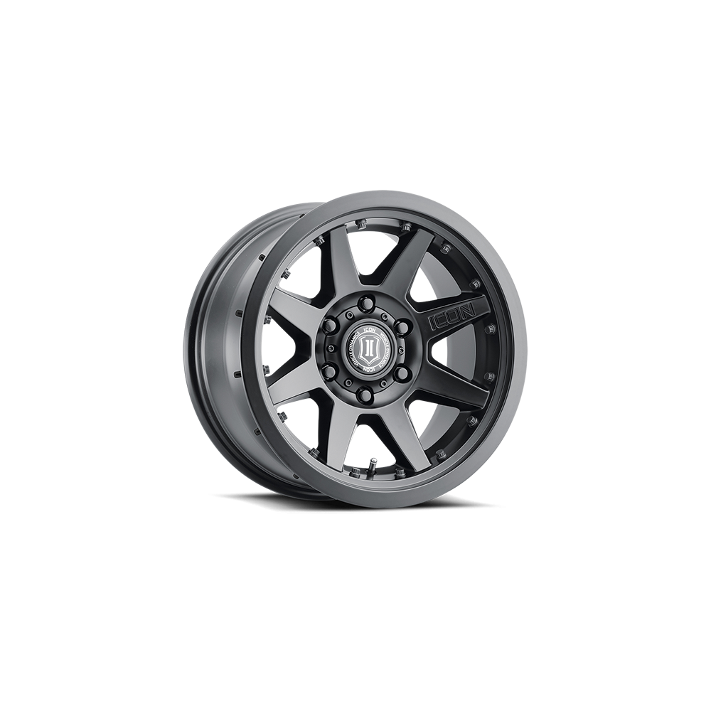 Jante ICON ALLOYS Rebound Pro 17" Satin Black Offroad robuste
