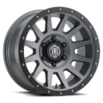 Jante ICON ALLOYS Compression 18" Titanium - Style & performance 4x4