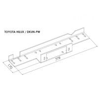Platine Treuil PC Origine Toyota Hilux Vigo 2005-2015 - Accessoire 