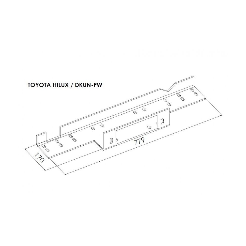 Platine Treuil PC Origine Toyota Hilux Vigo 2005-2015 - Accessoire 