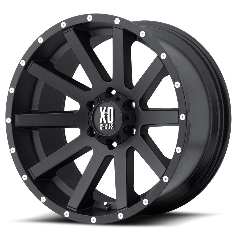 Jante alu KMC XD818 Heist Satin Black 8x18 6x114.3 - Design sport