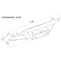 Platine treuil PC origine Volkswagen T5 - Accessoire 4x4 robuste