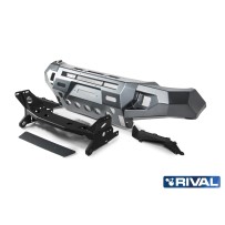 Pare-chocs avant Rival Mitsubishi L200 2015-2018 alu, haute protection