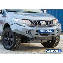 Pare-chocs avant Rival Mitsubishi L200 2015-2018 alu, haute protection