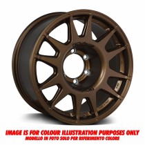 JANTE ALUMINIUM RENFORCÉE RAID EVO CORSE DAKAR ZÉRO 7x15" ET 0 BRONZE BRILLANT POUR SUZUKI