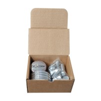 KIT VISSERIE 14x1.50 CHROMÉ + CACHE MOYEU – POUR 1 JANTE
