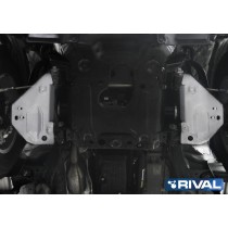 Plaque protection Rival avant Hilux Revo : blindage alu robuste