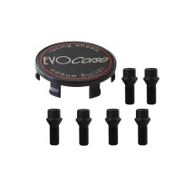 KIT VISSERIE 14x1.50 NOIR + CACHE MOYEU – POUR 1 JANTE
