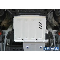 Plaque de protection RIVAL boîte Pajero 3/4 - Blindage alu solide