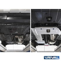 Plaque de protection Rival Dacia Duster 4x4 2010-2018, blindage alu