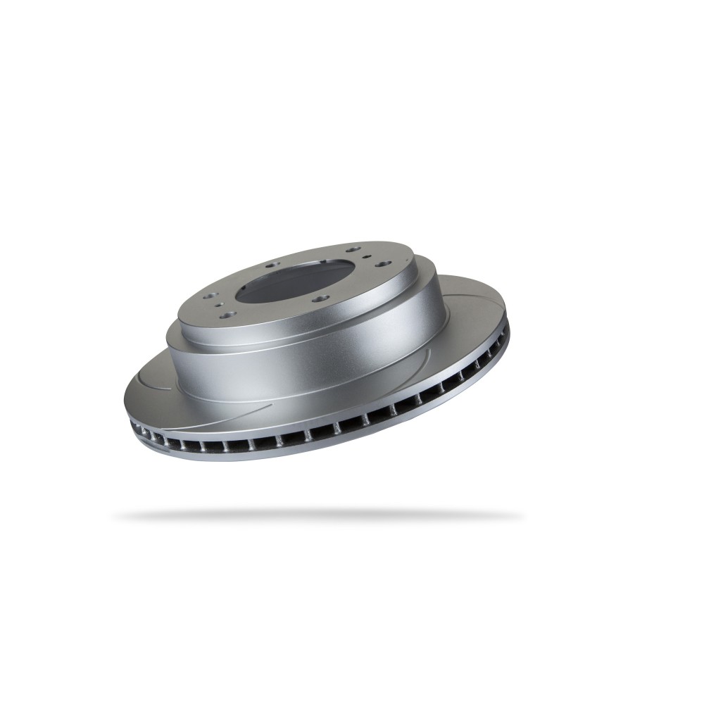 Disque de frein arrière rainuré ventilé Pedders Mitsubishi Pajero 3