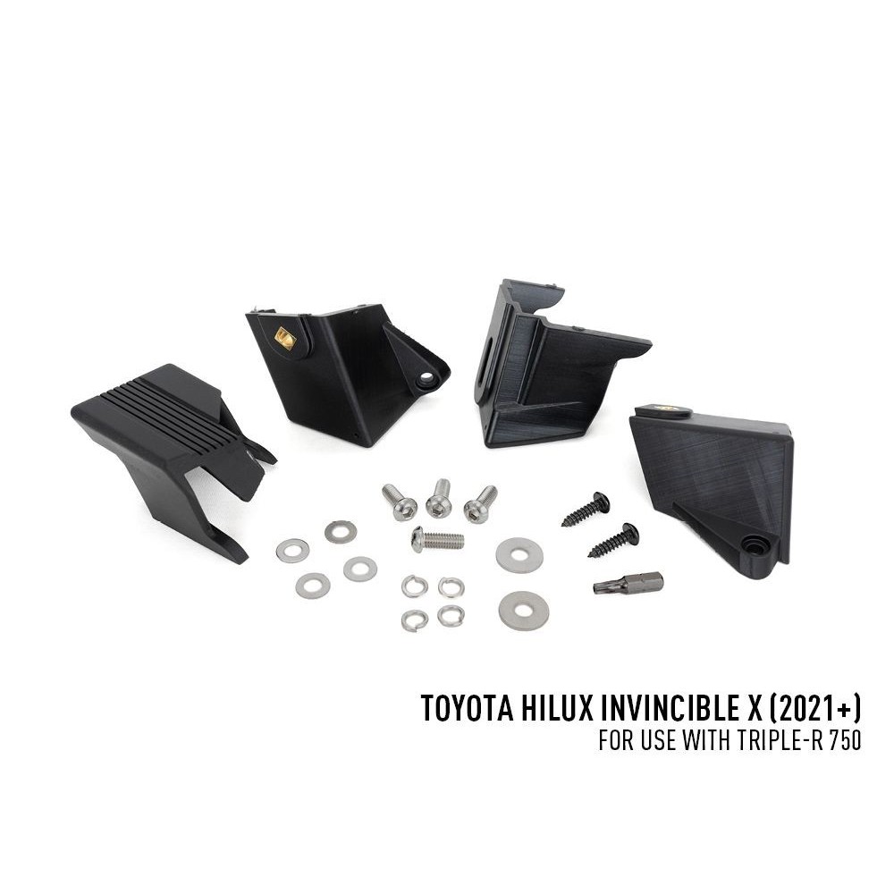 Kit montage calandre Toyota Hilux 2021+ LAZER RRR4 - Accessoire 4x4