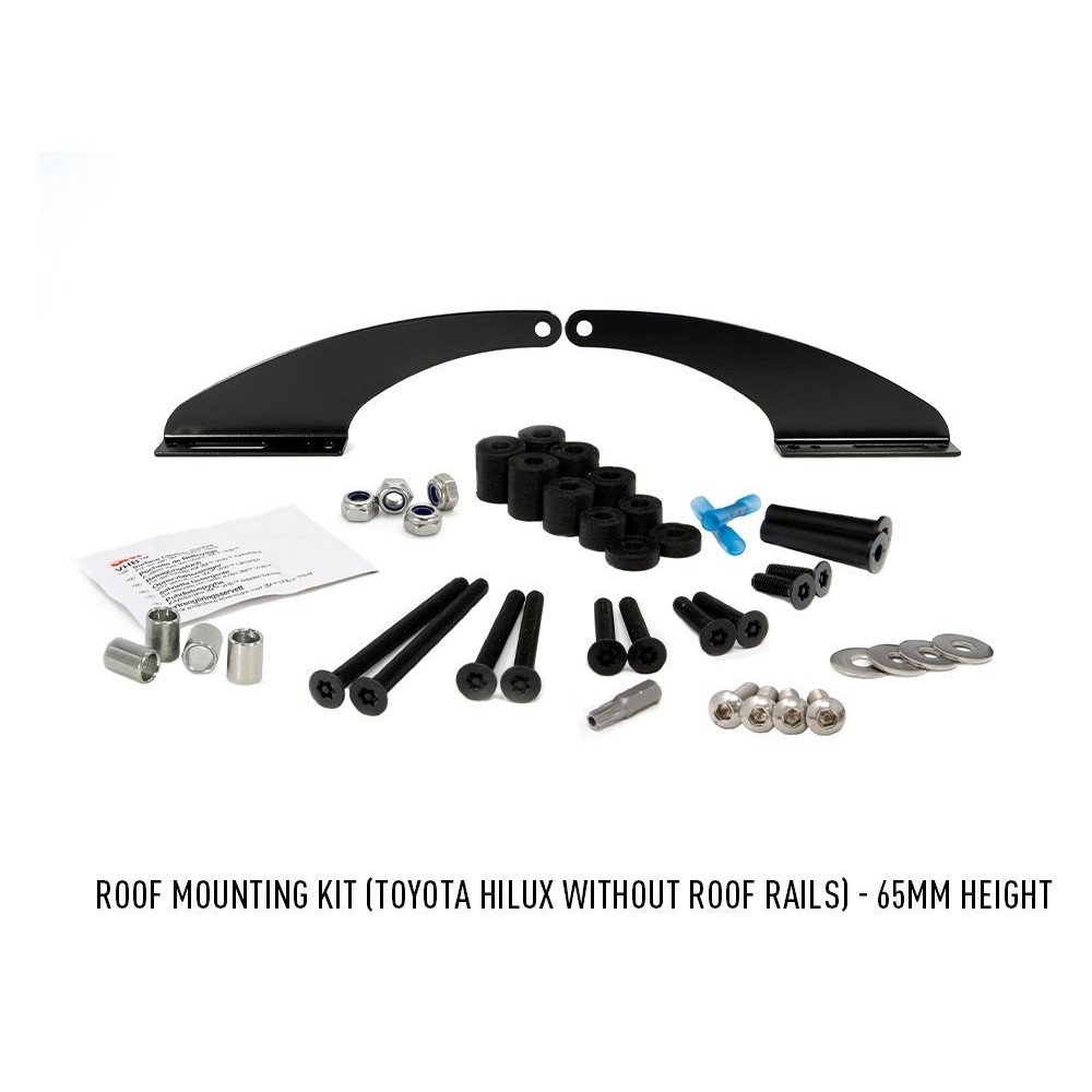 Kit Montage Toit AV LAZER H65mm P105mm - Fixation LED 4x4 Fiable