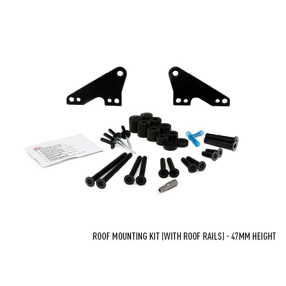 Kit Montage Toit 47mm LAZER Linear avec Rails – Installation LED 4x4