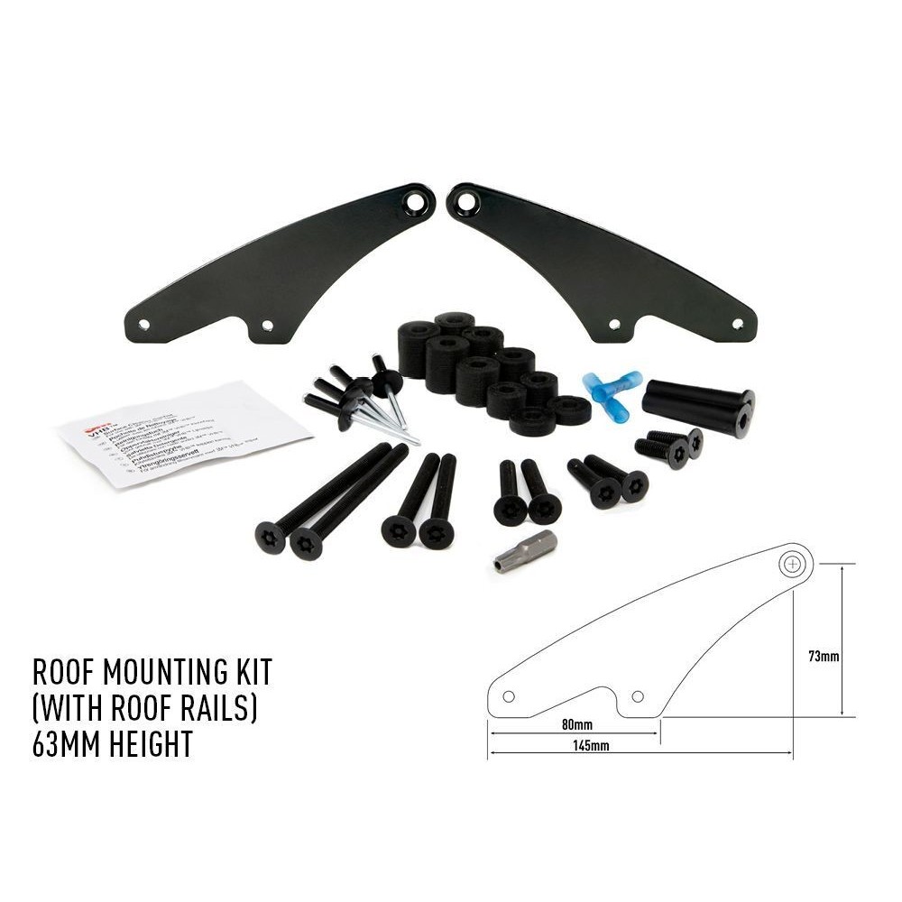 KIT Montage Toit LAZER avec Rails 4x4 – Installation LED Facile
