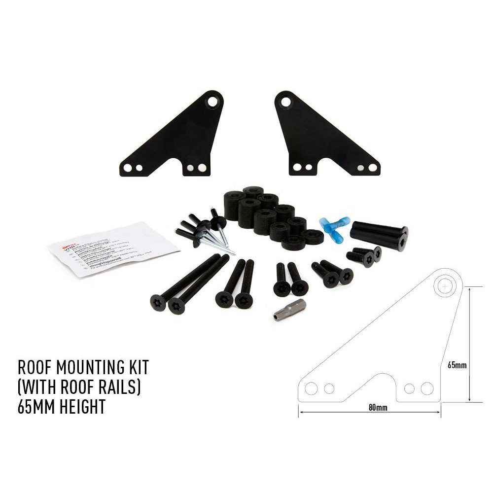 Kit Montage Toit 65mm LAZER avec Rails – Installation LED 4x4