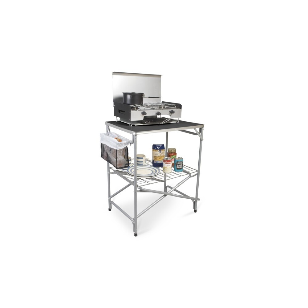 Cuisine extérieure Kampa Major : cuisine de camping pratique et ro