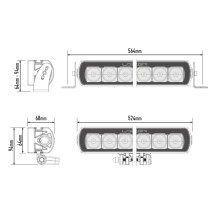PHARE LED LAZER ST-12 EVOLUTION Noir : Puissance et Fiabilité 4x4
