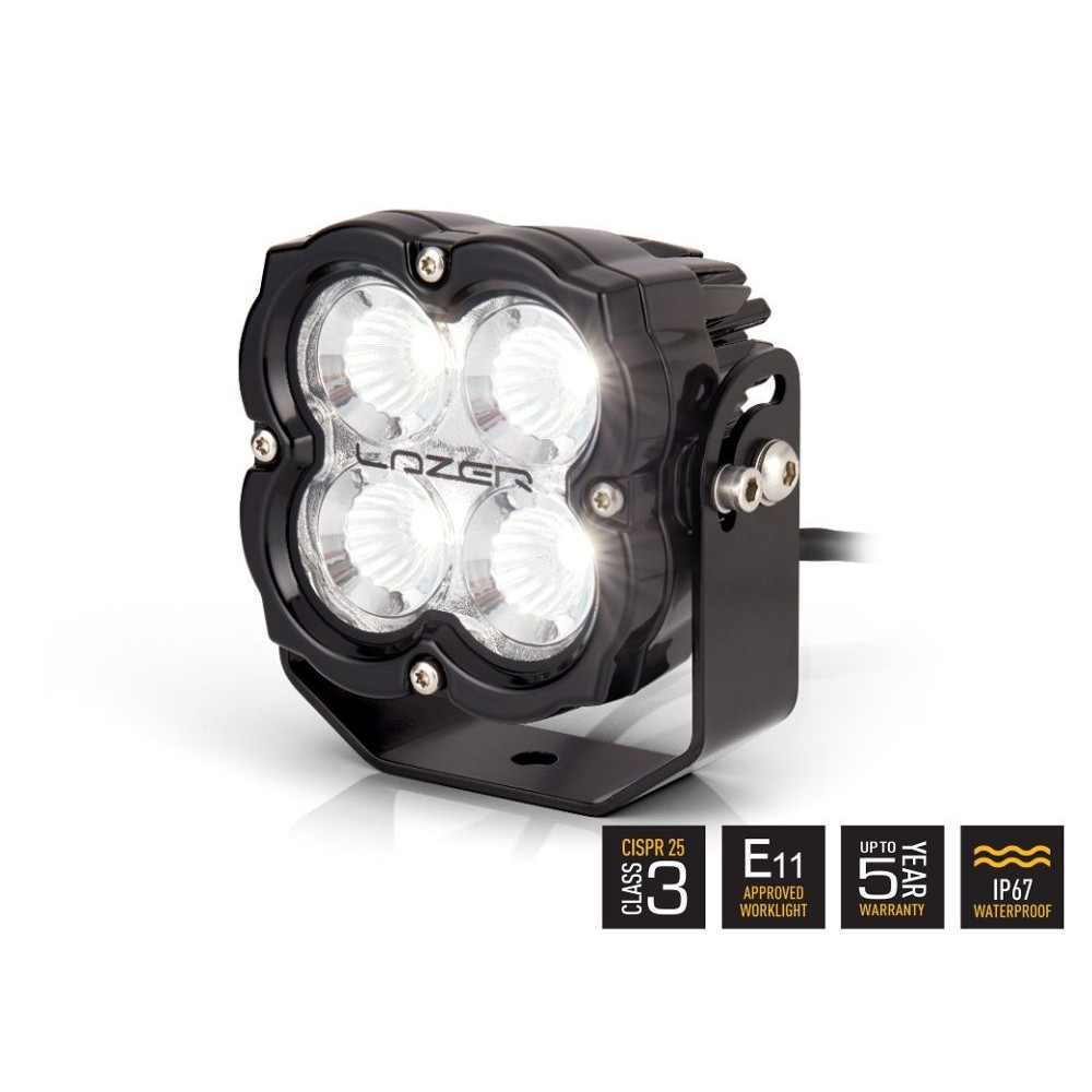 Phare LED LAZER Utility-80 Gen2 Noir : Puissance & Fiabilité Pro