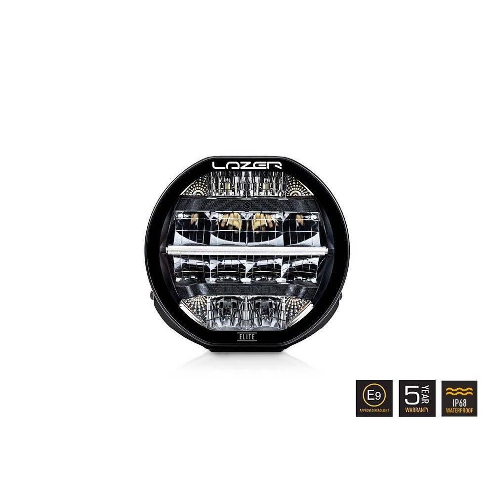 Phare LED LAZER Sentinel Elite 7" Noir – Puissance & Style 4x4
