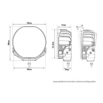 Phare LED LAZER Sentinel Elite 7" Noir – Puissance & Style 4x4