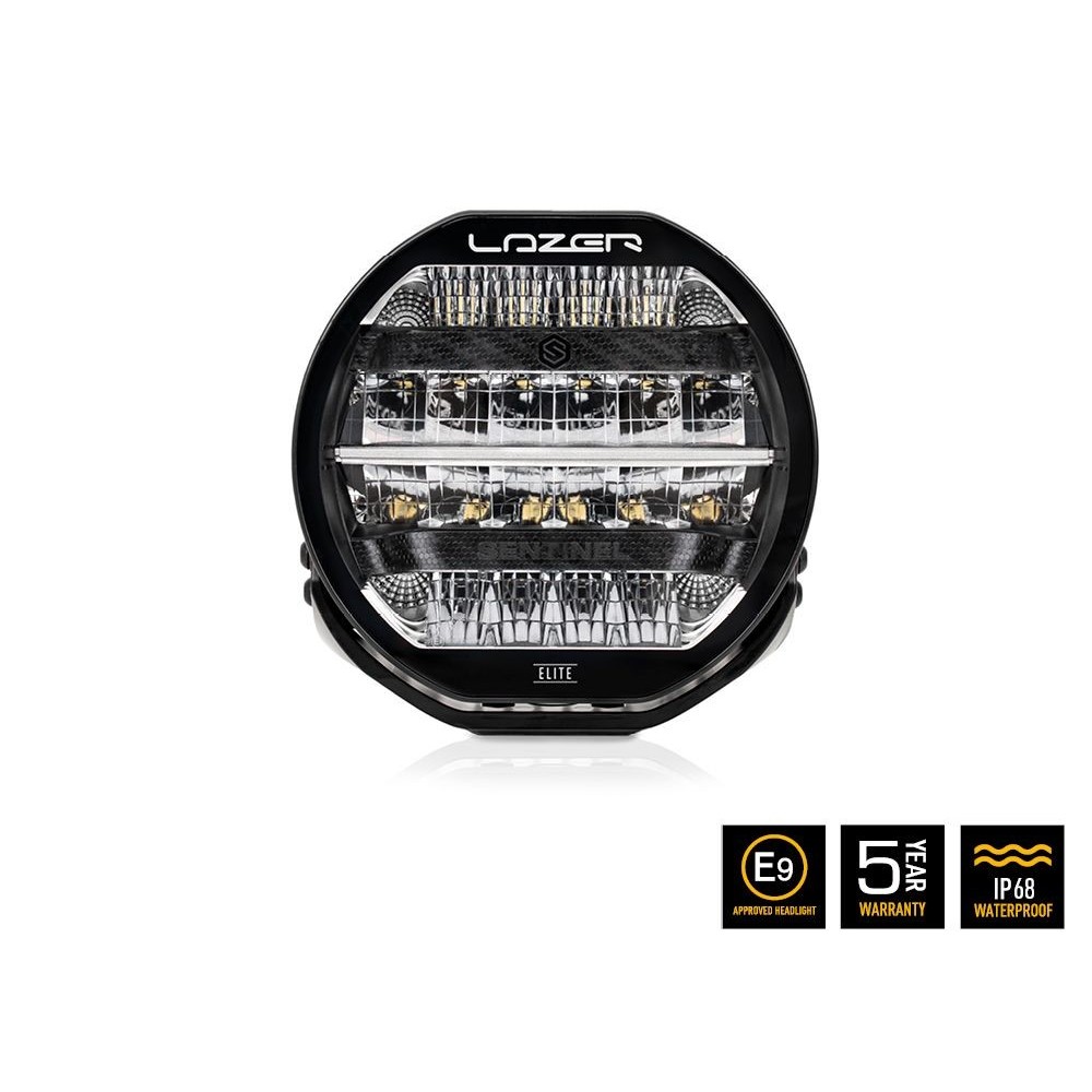 Phare LED LAZER Sentinel Elite 9" Noir – Puissance & Fiabilité