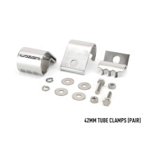  Bride de Montage Inox LAZER Ø42mm - Fixation Tube Robuste 4x4 