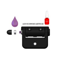 Fixation centrale LAZER avec visserie – Accessoire 4x4 robuste
