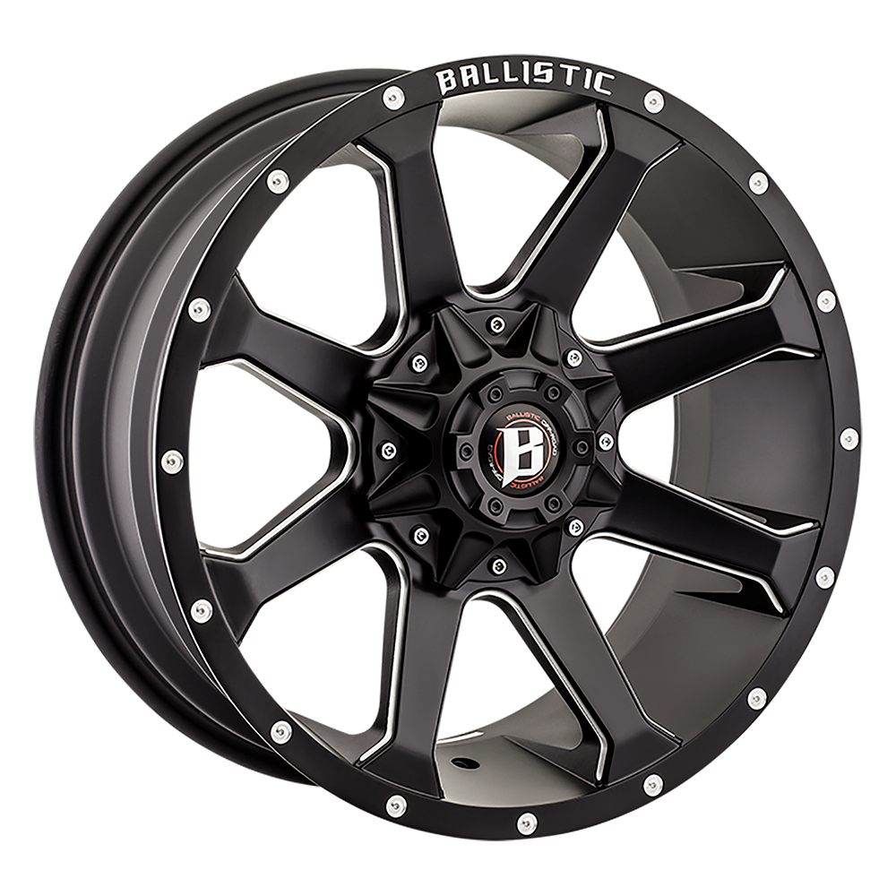 Jante Ballistic 971 9x17 Black 5x127/139.7 – Style et Performance