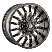 Jante aluminium BALLISTIC 972 18" 5x139.7/150 noire, prix promo
