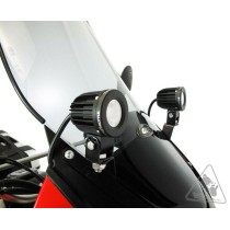 Supports de montage pour éclairages DENALI sur tableau de bord pour Kawasaki KLR650E ('08-)
