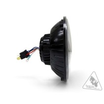 Module de phare LED DENALI M7E E-MARK, 7.0" rond, Chrome Noir