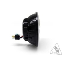 Module de phare LED DENALI M5E E-MARK, 5.75" rond, Chrome Noir