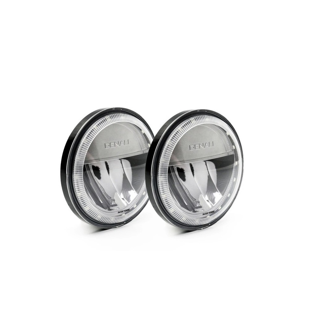 Modules de phare LED DENALI M4 (paire), 4.5" rond, Chrome Noir