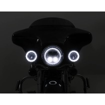 Modules de phare LED DENALI M4 (paire), 4.5" rond, Chrome Noir