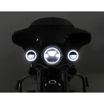 Modules de phare LED DENALI M4 (paire), 4.5" rond, Chrome Noir